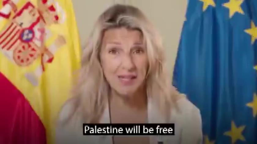 Iranpress: Palestine will be free from the river to the sea: Spanish Deputy Prime Minister