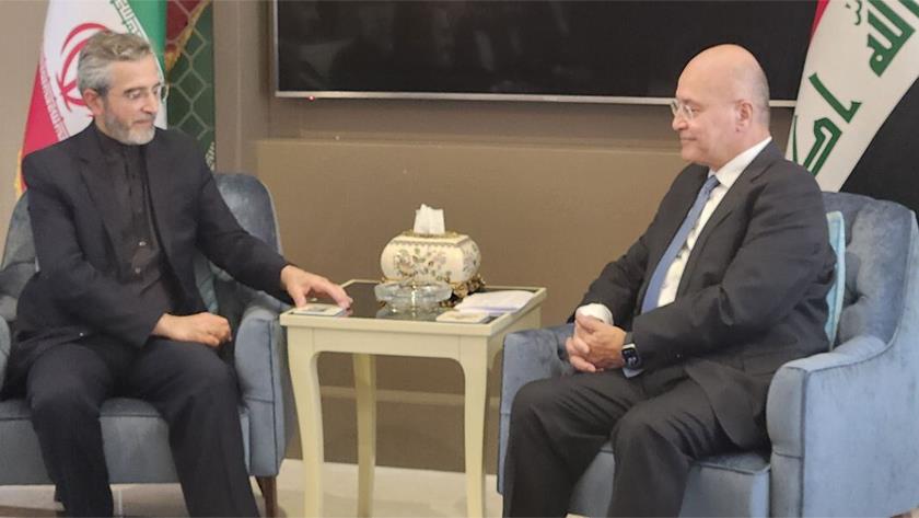 Iranpress: Bagheri Kani, Barham Salih meet