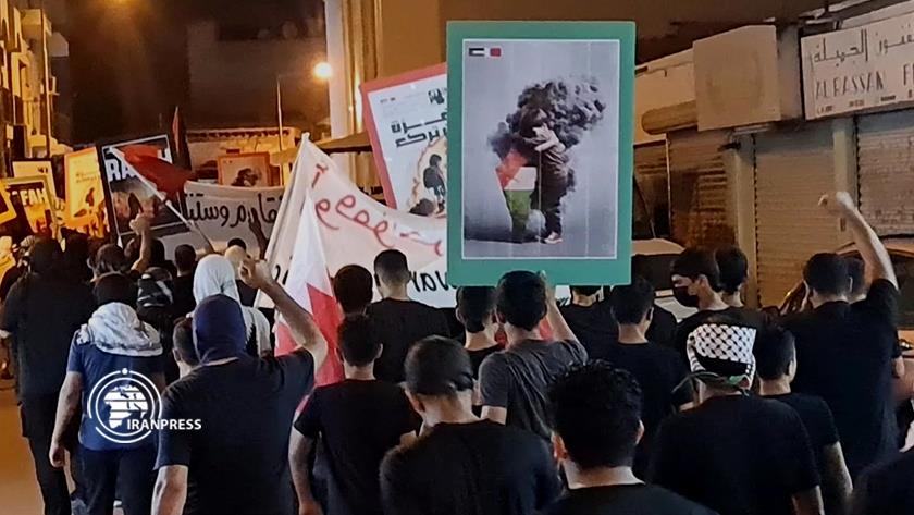 Iranpress:  Bahrainis March in Solidarity with Gaza, Condemn Israeli Atrocities