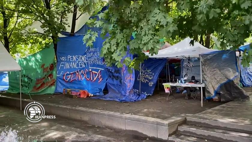 Iranpress: Pro-Palestine encampment established in Montreal