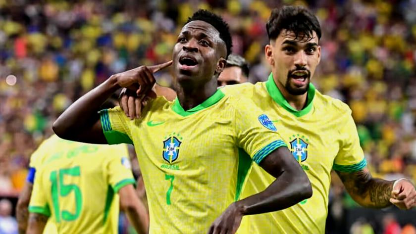 Iranpress: Vini Jr. doubles helps Brazil bounce back with win over Paraguay