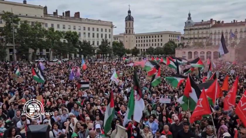 Iranpress: Palestinian Flag Raises in Celebration of French Parliament Election Victory 