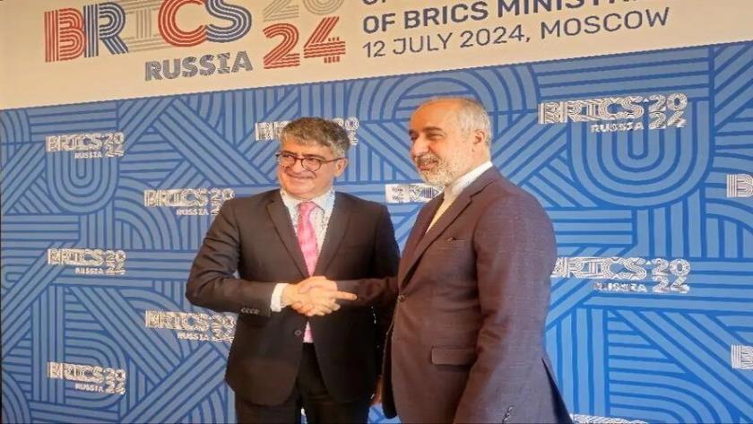 Iranpress: Kanaani, Brizilian counterpart meet on the sidelines of  BRICS summit 