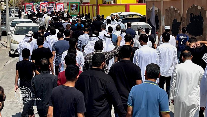 Iranpress: Bahraini People Stage Rally in Support of Palestine, Lebanon