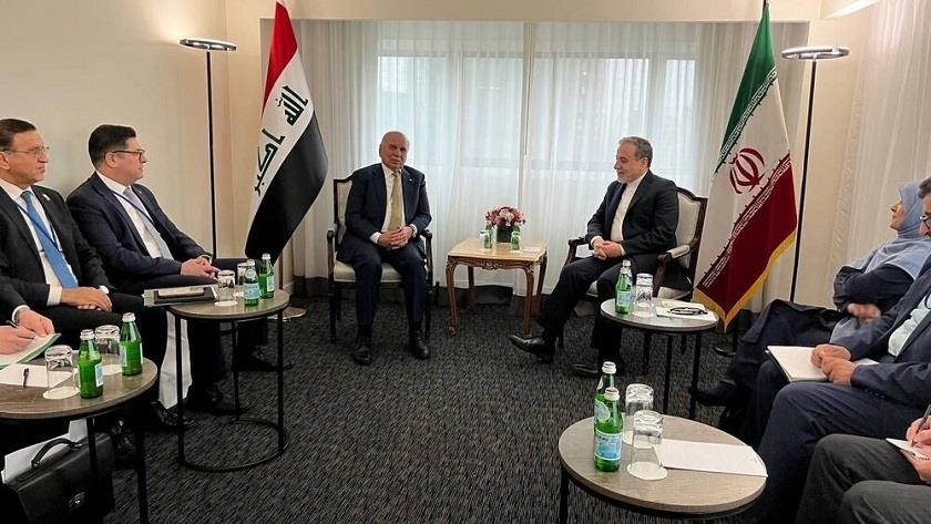 Iranpress: Iran, Iraq FMs Confer on Various Issues in New York