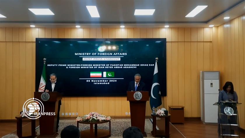 Iranpress: Iran, Pakistan FMs Stress Boosting Cooperation, Stopping Israeli crimes