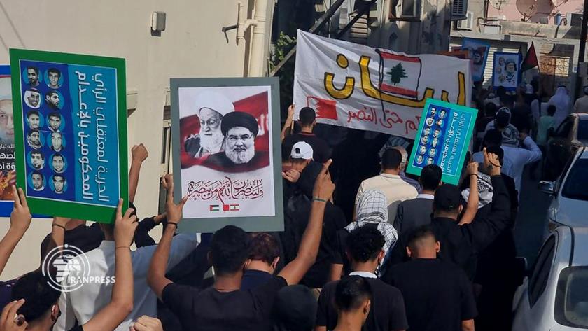 Iranpress: Bahraini People Show Solidarity with Palestine and Lebanon