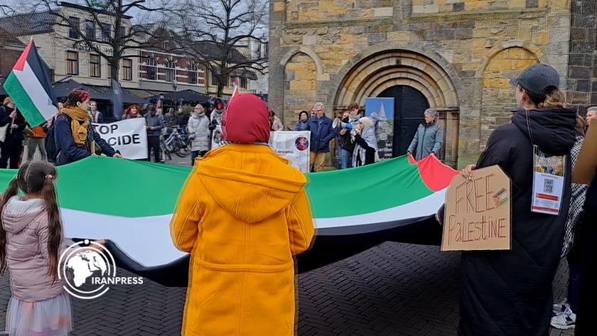 Iranpress: Netherlands: International Quds Day Sparks Solidarity With Palestine  in Enschede 