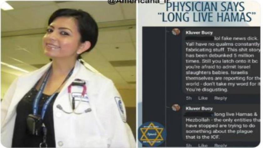 Iranpress: U.S. Hospital Dismisses Doctor Due to Anti-Zionist Post