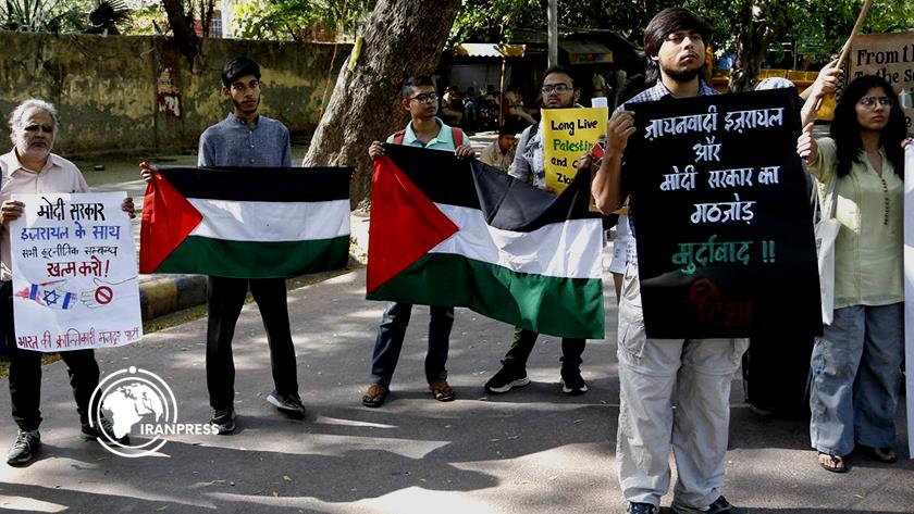 Iranpress: Indian Youth Rally Against Israeli Atrocities in Palestine 