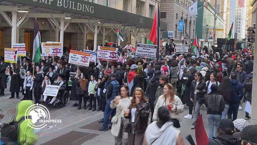 Iranpress: New York March Highlights Palestinian Prisoners Day Amid Calls for Justice 