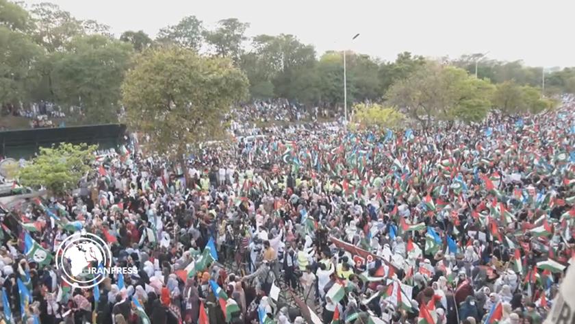 Iranpress: Thousands in Pakistan Rally for Gaza Solidarity