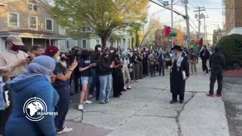 Iranpress: Anti-Zionist Jews Protest Against Ben Gvir at Yale University