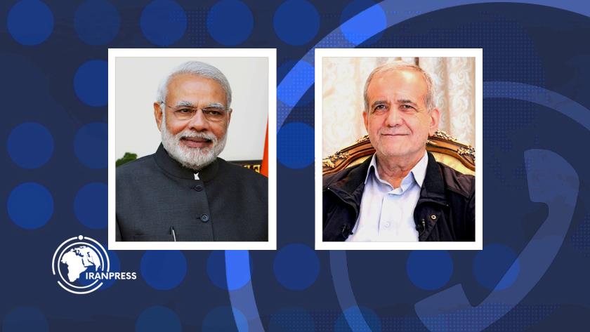 Iranpress: Pezeshkian, Modi Discuss Regional Security, Cooperation in Phone Call 