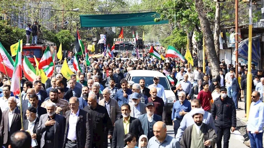 Iranpress: Iranian Worshippers Rally Nationwide to Condemn Israeli Terror Attacks