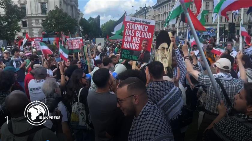 Iranpress: Londoners Protest Israeli Aggression Against Iran