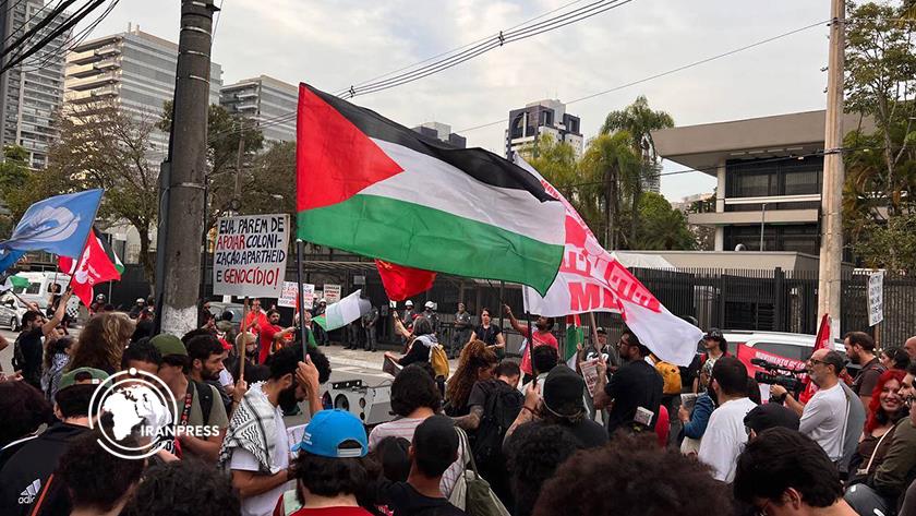 Iranpress: Pro-Palestine Protest in São Paulo Prevents Israeli Envoy’s Speech 
