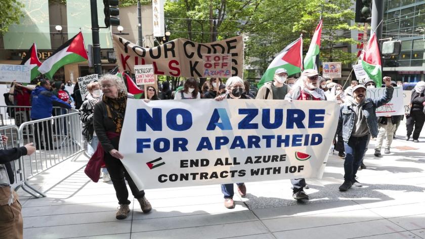 Iranpress: Protesters Arrested Over Microsoft’s Collaboration With Israel  in Washington