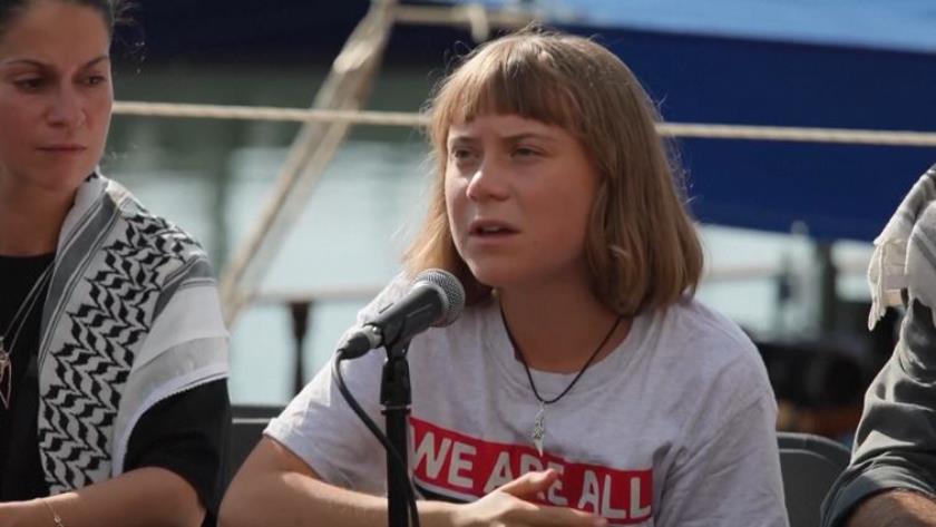Iranpress: Thunberg Redirects Bigger Aid Flotilla to Gaza, Holds Presser