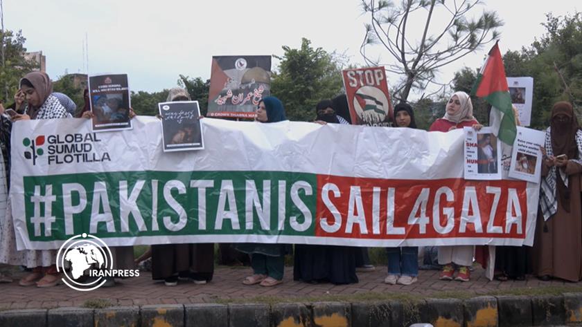 Iranpress: Pakistanis Rally to Support Gaza-Bound Flotilla, Condemn Israeli Blockade