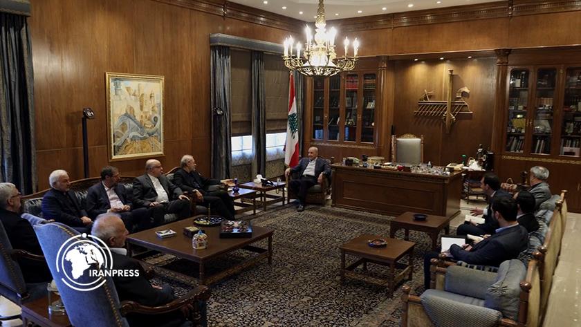 Iranpress: Larijani Meets Speaker Berri During Beirut Visit