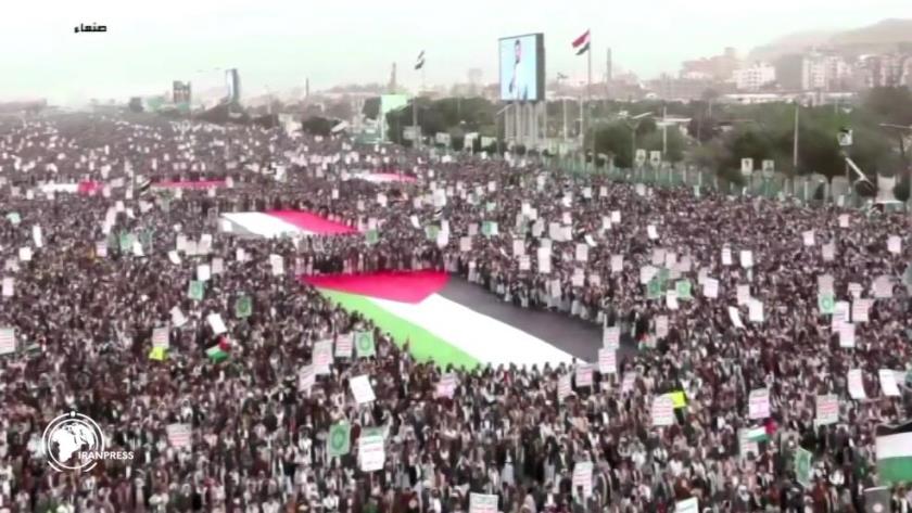 Iranpress: Mass Rallies in Yemen Show Strong Support for Gaza, Palestinian People
