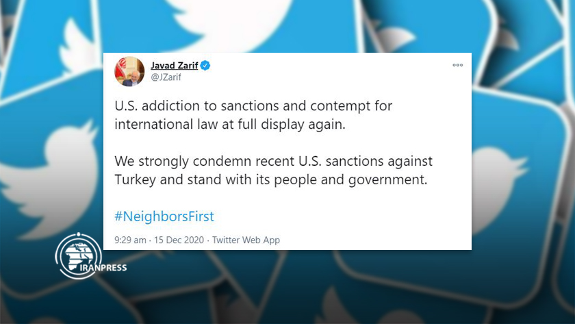 Iranpress: Mohammad Javad Zarif: les sanctions américaines contre la Turquie méprisent le droit international