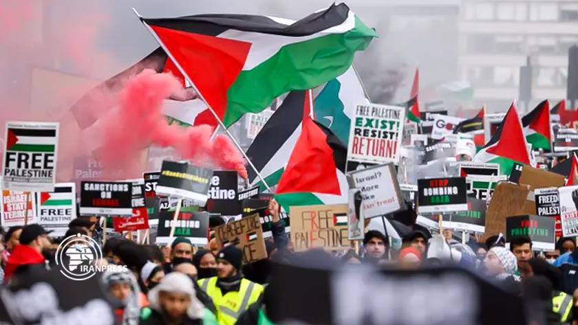 Iranpress: Les Britanniques manifestent pour soutenir le peuple de Gaza