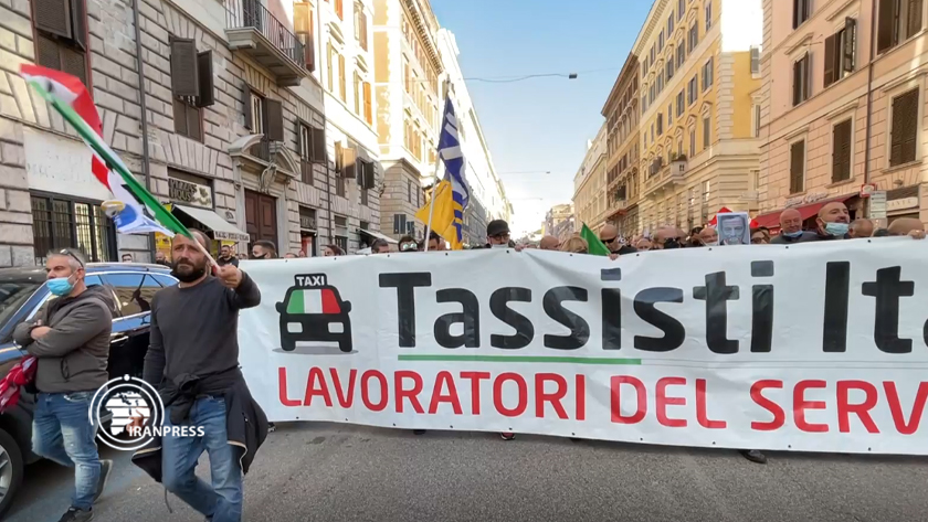 Iranpress: Manifestation des chauffeurs de taxi en Italie pour des meilleures conditions de travail 
