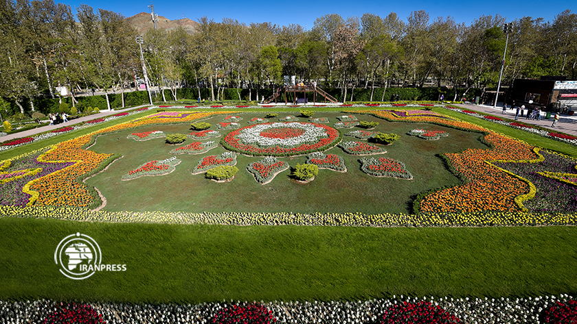 Iranpress: Le magnifique paysage du festival des tulipes à Karaj en Iran