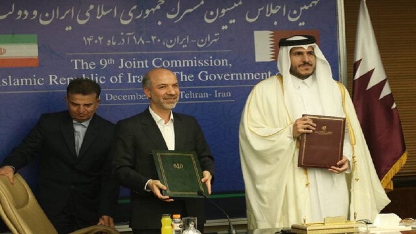 Iranpress: Clôture de la 9ème commission économique mixte Iran-Qatar