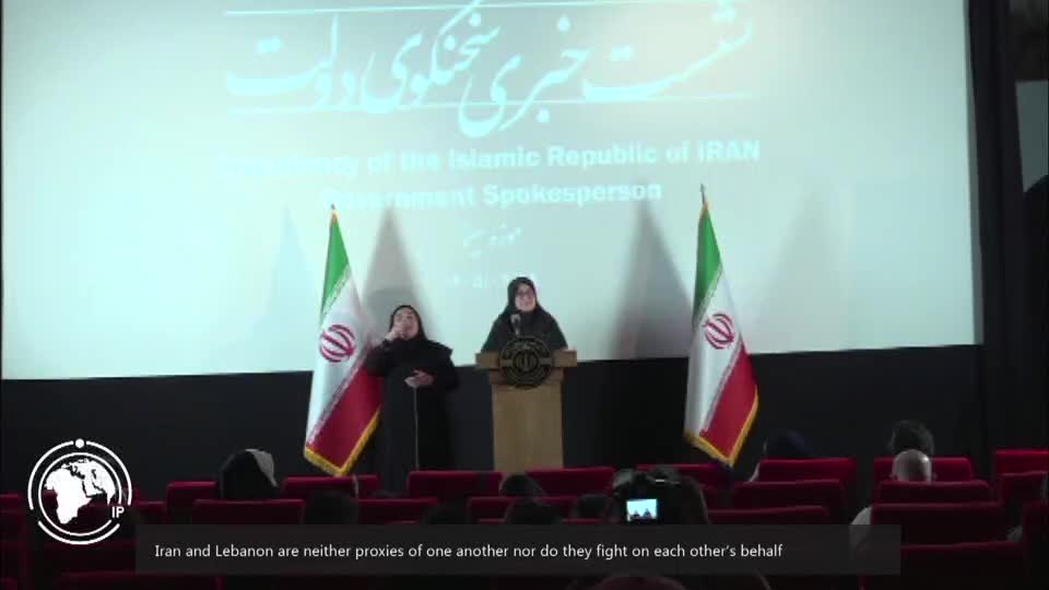 Iranpress: Government Spox.: Iran, Lebanon Share Common Enemy